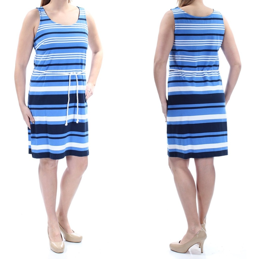 NEW Tommy Hilfiger Dora Striped Jersey Tank Dress